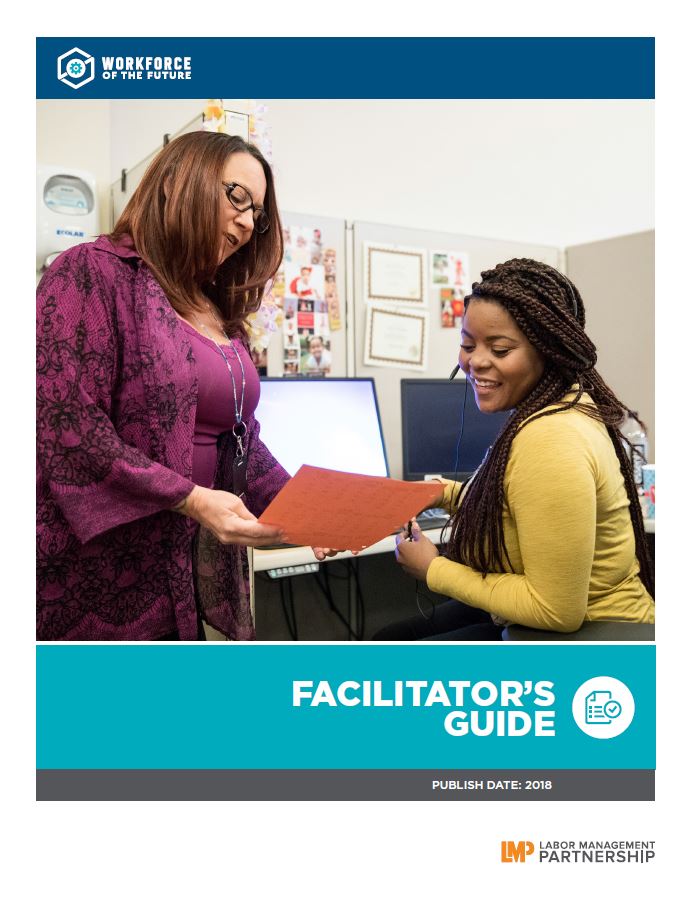 Workforce of the Future Facilitator's Guide cover image of 2 employees