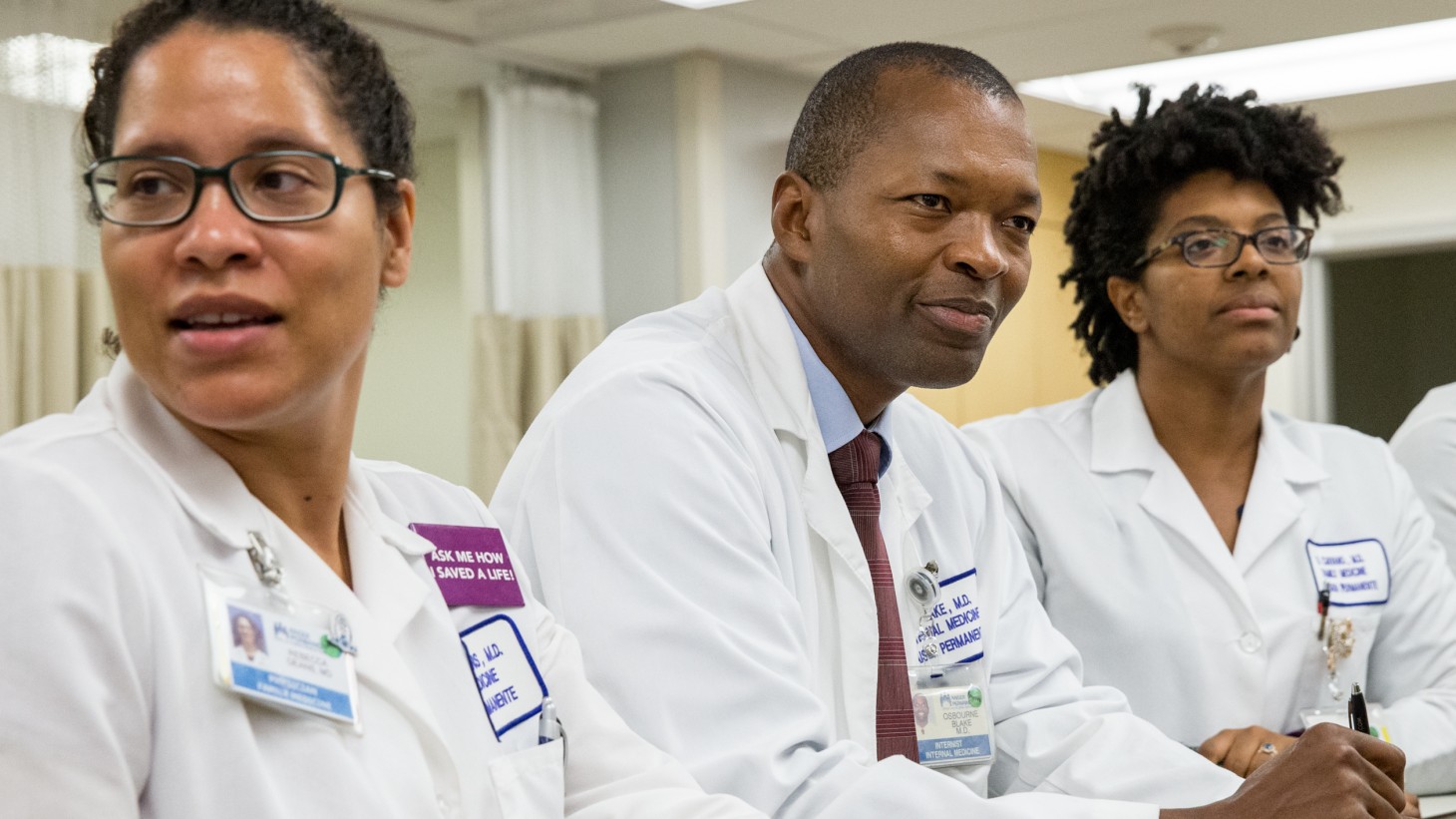Southern California physicians Rebecca Deans, Osbourne Blake and Resa Caivano