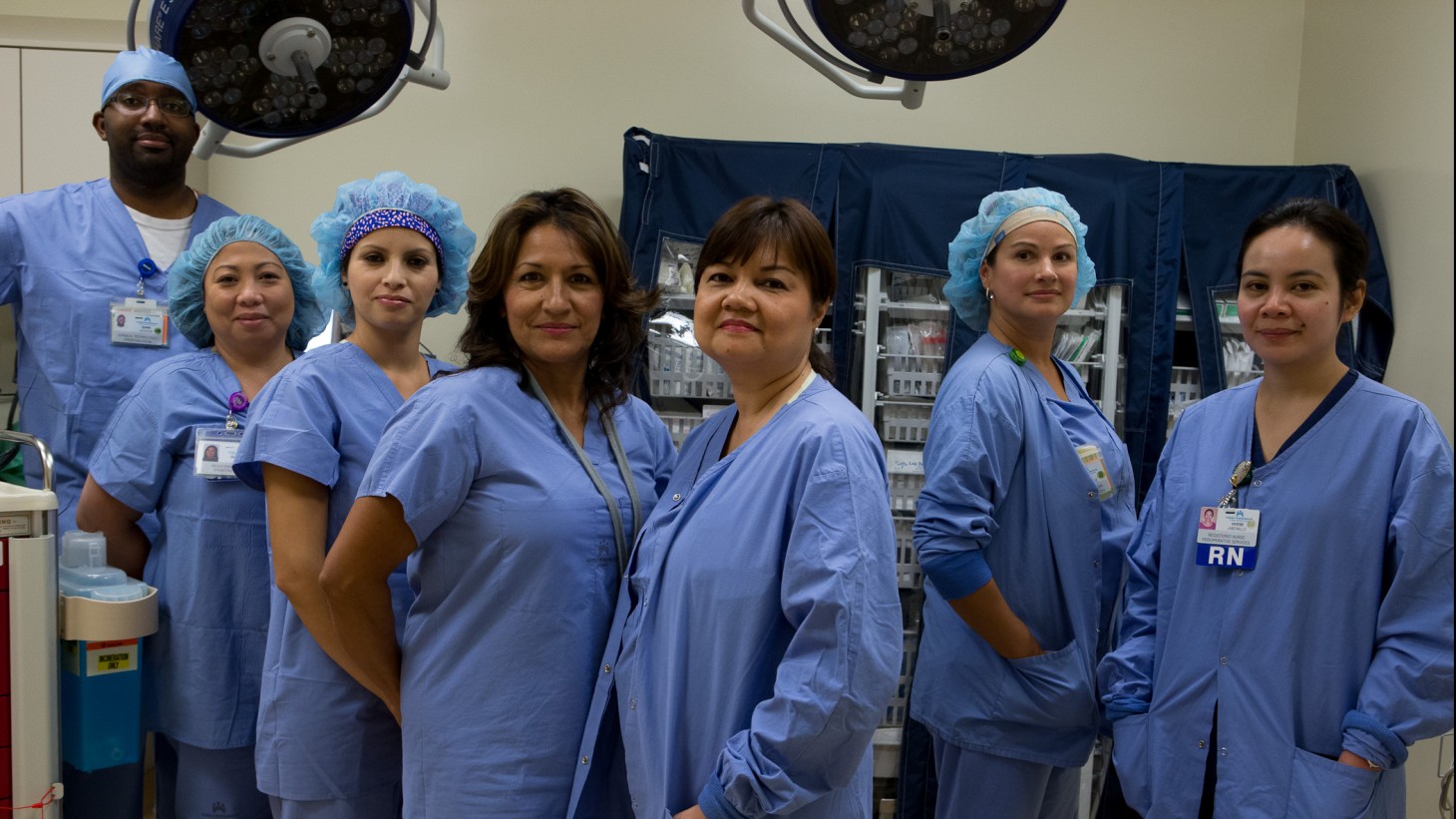 alt="Members of the Perioperative team at Ontario Medical Center."